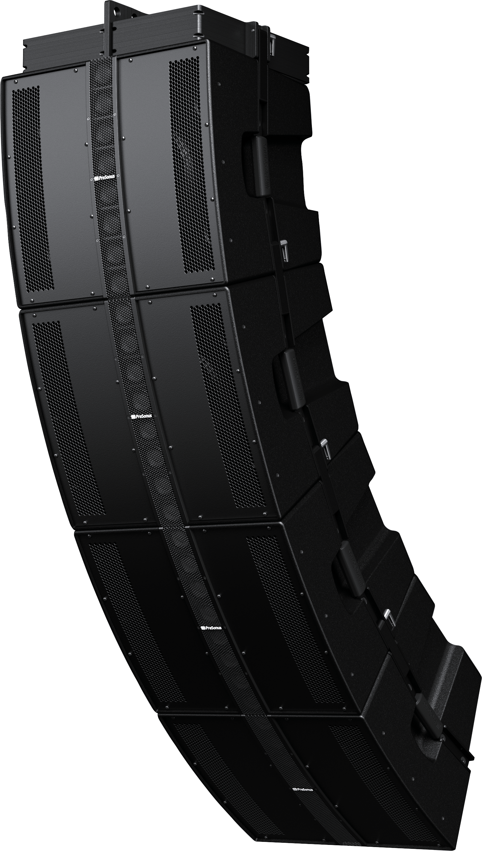 Back. PreSonus - 1000W Constant Directivity Loudspeaker w/ 12" Woofer, Built in Limiter, 8 High-Frequency Drivers & Array Presets - Black.