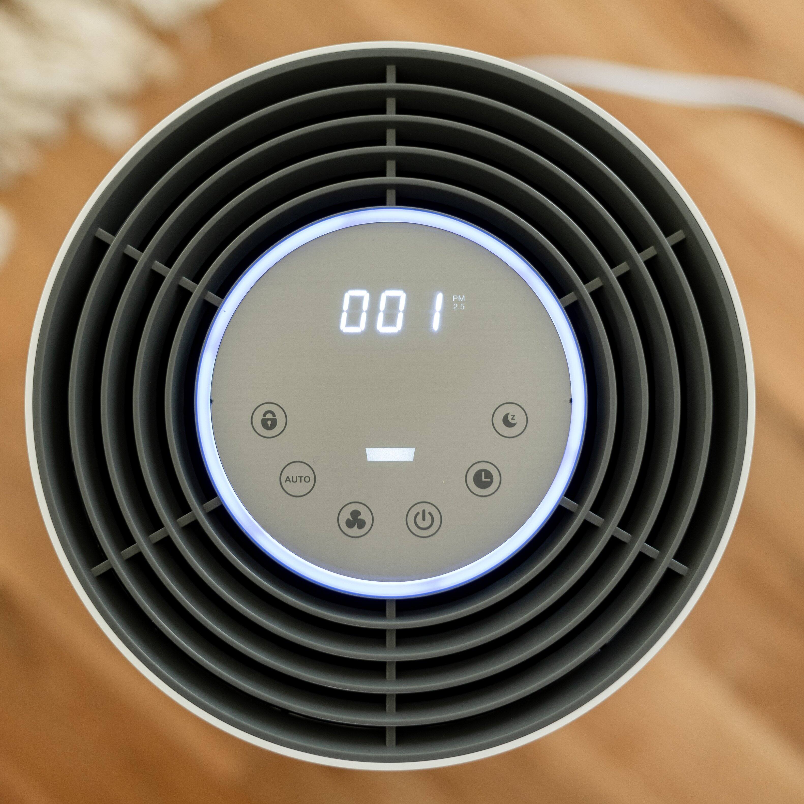 Alt View 6. Miko - Miko Smart HEPA Air Purifier with Auto Mode – 970 sq. ft. Coverage – White - White.