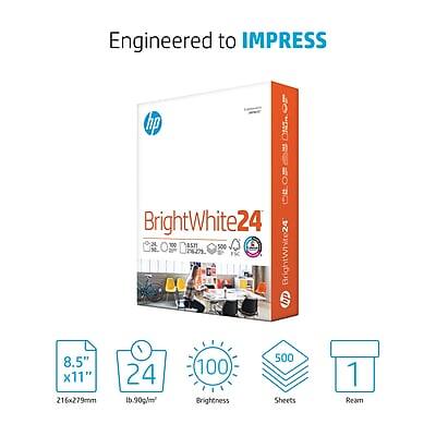 Engineered to IMPRESS

BrightWhite 24

8.5" x 11" (216mm x 279mm)
24 lb. (90g/m²)
100 Brightness
500 Sheets
1 Ream