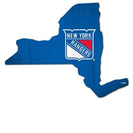 Fan Creations - New York Rangers 12" Logo State Sign - Multicolor