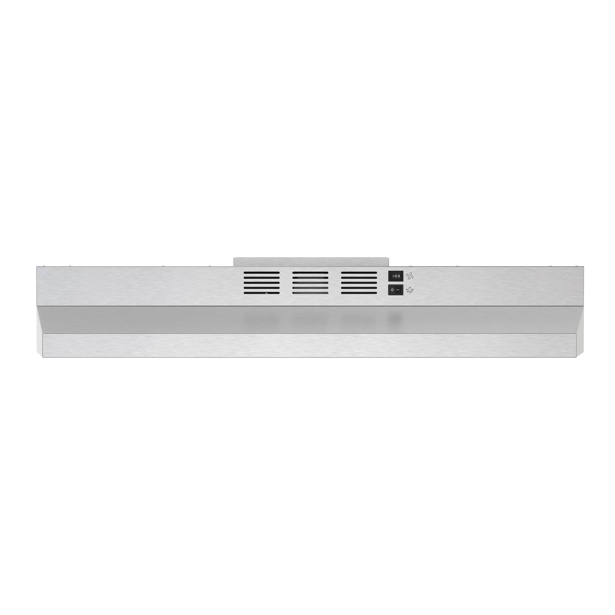 Forno Appliances - 30 inches - Convertible - Under cabinet Range Hood - Silver - Front_Zoom