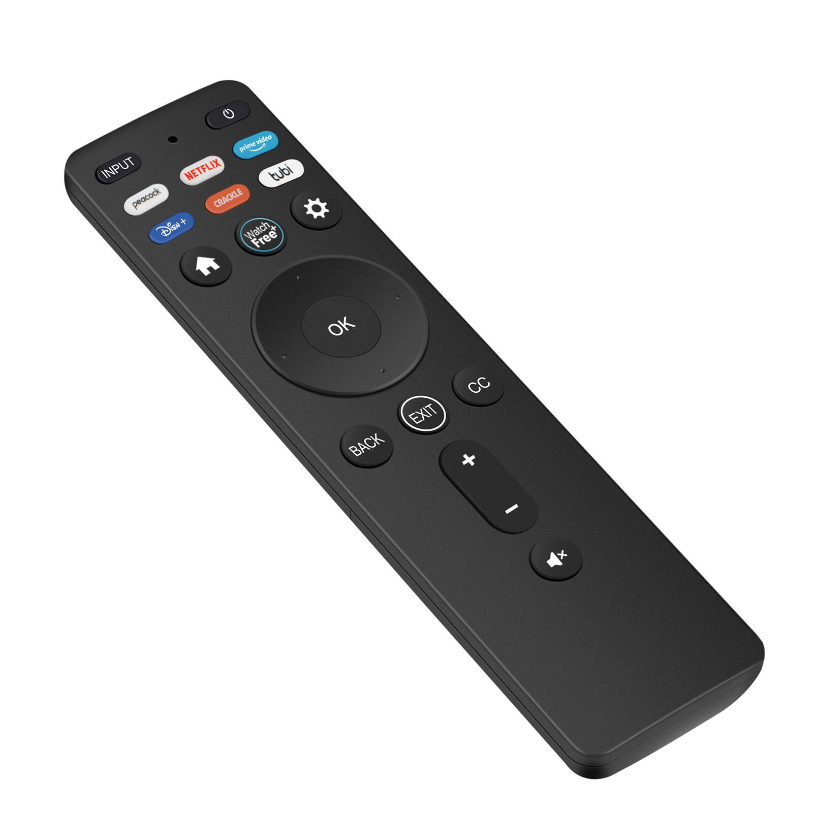 prime video  
INPUT  
NETFLIX  
tubi  
peacock  
CRACKLE  
Disney+  
Watch Free  
EXIT  
OK  
BACK  
CC