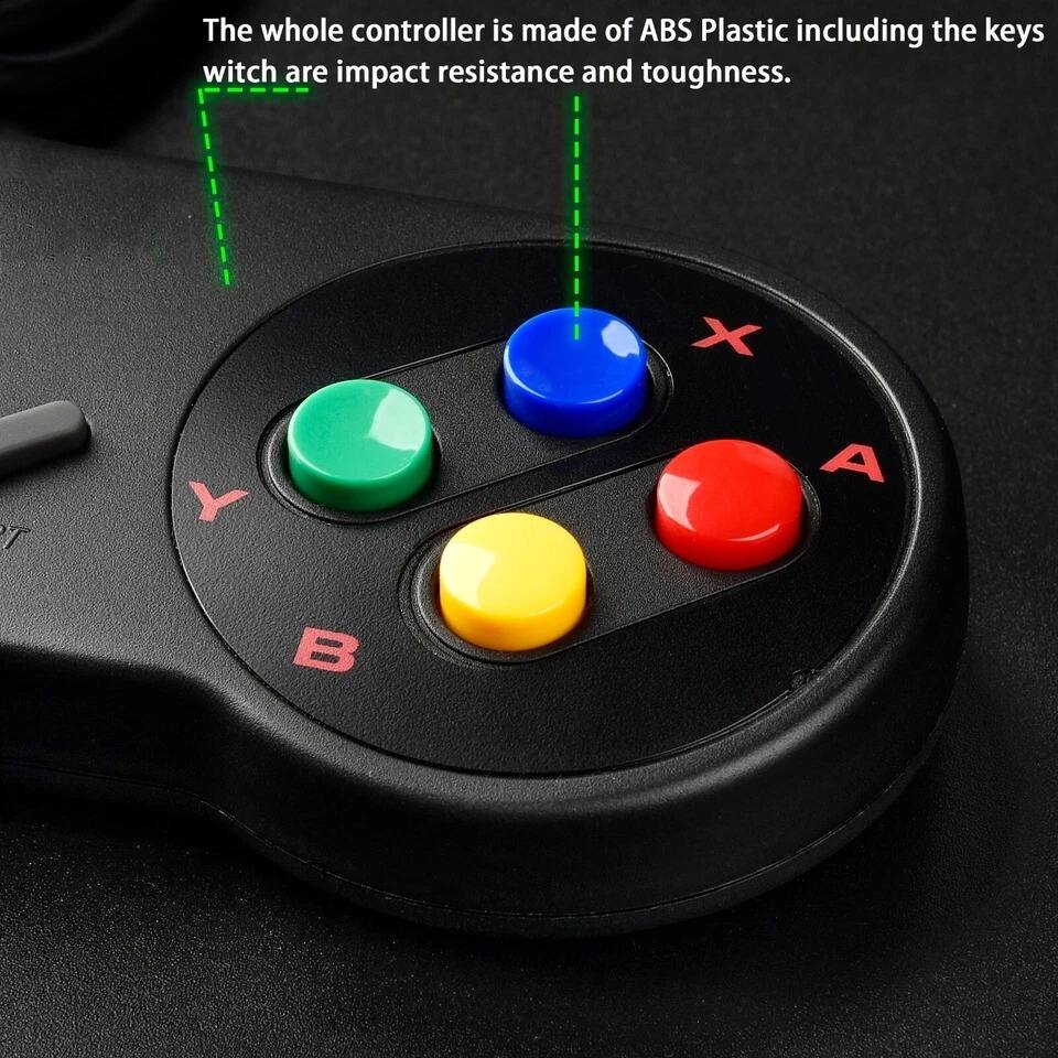 The whole controller is made of ABS Plastic including the keys which are impact resistance and toughness.