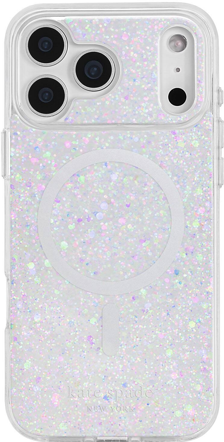kate spade new york - Protective Case with MagSafe for Apple iPhone 17 Pro Max - Chunky Glitter Iridescent