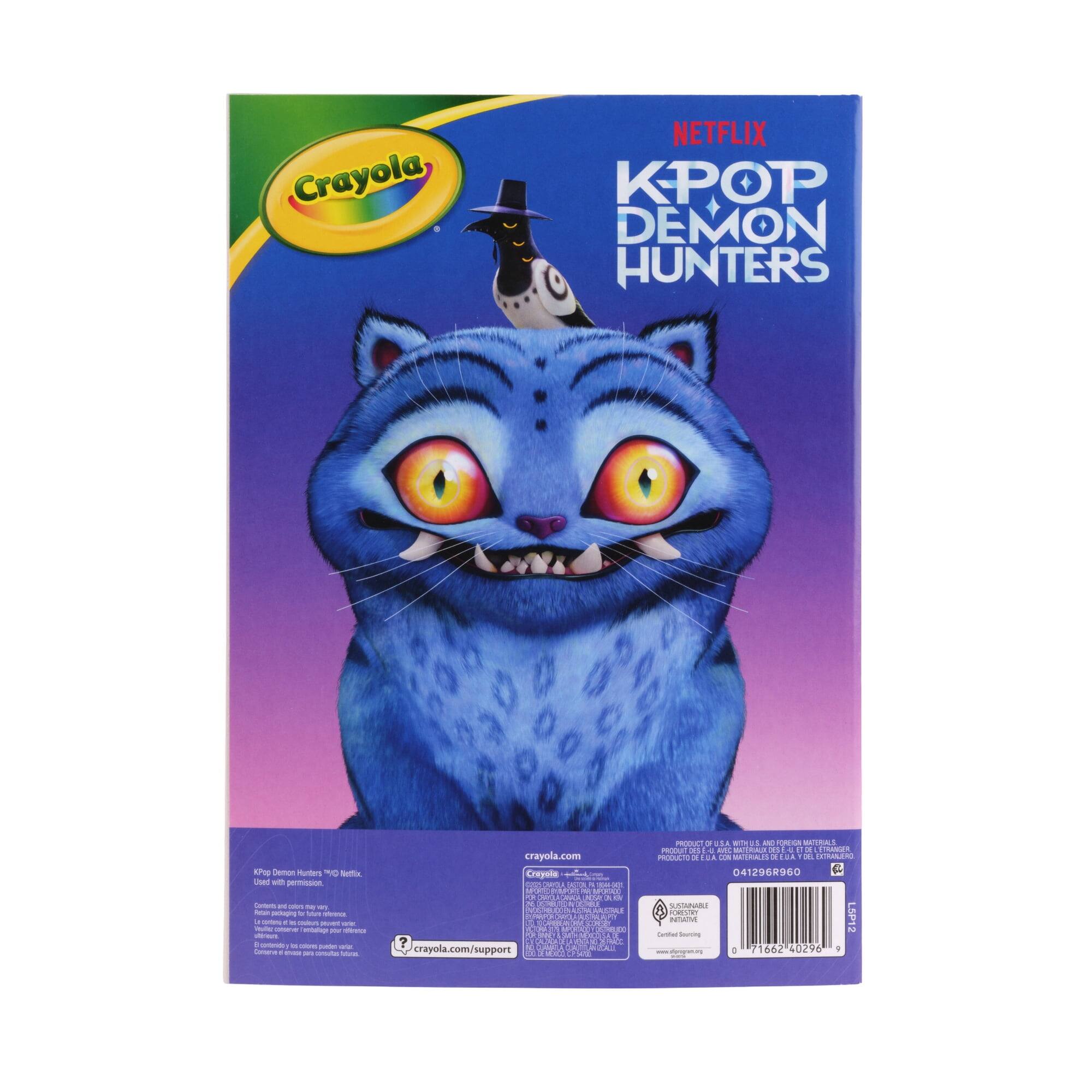 Crayola  
NETFLIX KPOP DEMON HUNTERS  
KPop Demon Hunters MC Netflix Used with permission Contents and colors Retain Audeped by tom enference a contons : Wallers peasent carier Verby come entalage zu ultrieure - sontenido D. calories pueded MINT Containe CHICK para Allicion  
crayola.com Croyola unas LASTON is 700-9405 IMPORTADO DAYS CANACA JOR 76 THE ? ACA crayola.com/support 200  
CPEATE  
PRODUCT S.A. WITHUS AND oest MATERALS PRODUIT DESI AVEC MATERIALI g 1 2 ETRANGER PRODUCTO DE EU.A. CON MATERIALES DE ELA DEL EXTRABLERO 041296R960  
USTANABLE FORESTRY Contect INTIATM Sourcing L5P12 abpograhi 0 71662 40296