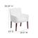 Alt View 13. Alamont Home - Taylor Contemporary Leather/Faux Leather Side Chair - Upholstered - White.