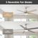 5 Reversible Fan Blades
Side A
Natural Wood
Side B
Gray Wood