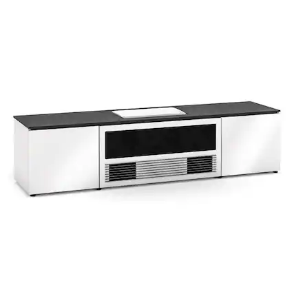 Front. Salamander Designs - Salamander Designs Chameleon Collection Miami 245 Projector Integrated Cabinet for Samsung LPU9D (Gloss White) - Ghost White.