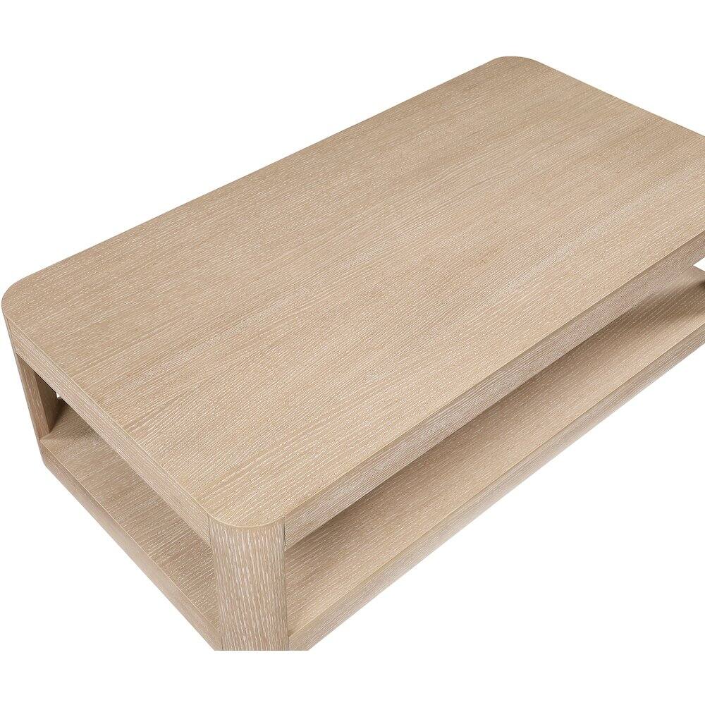 Alt View 2. Meridian Furniture - Reeves Natural Coffee Table - Brown.