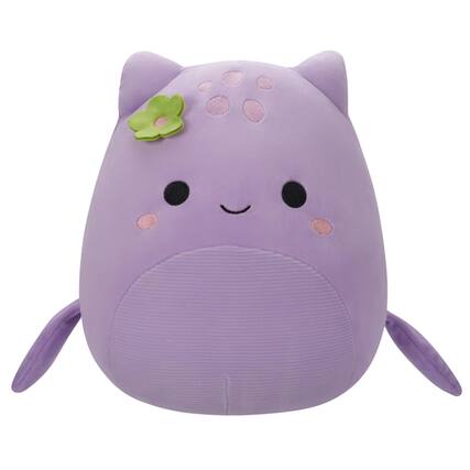 Front. Kellytoy - Squishmallow 12 Inch Plush | Shon the Lavender Loch Ness Monster.