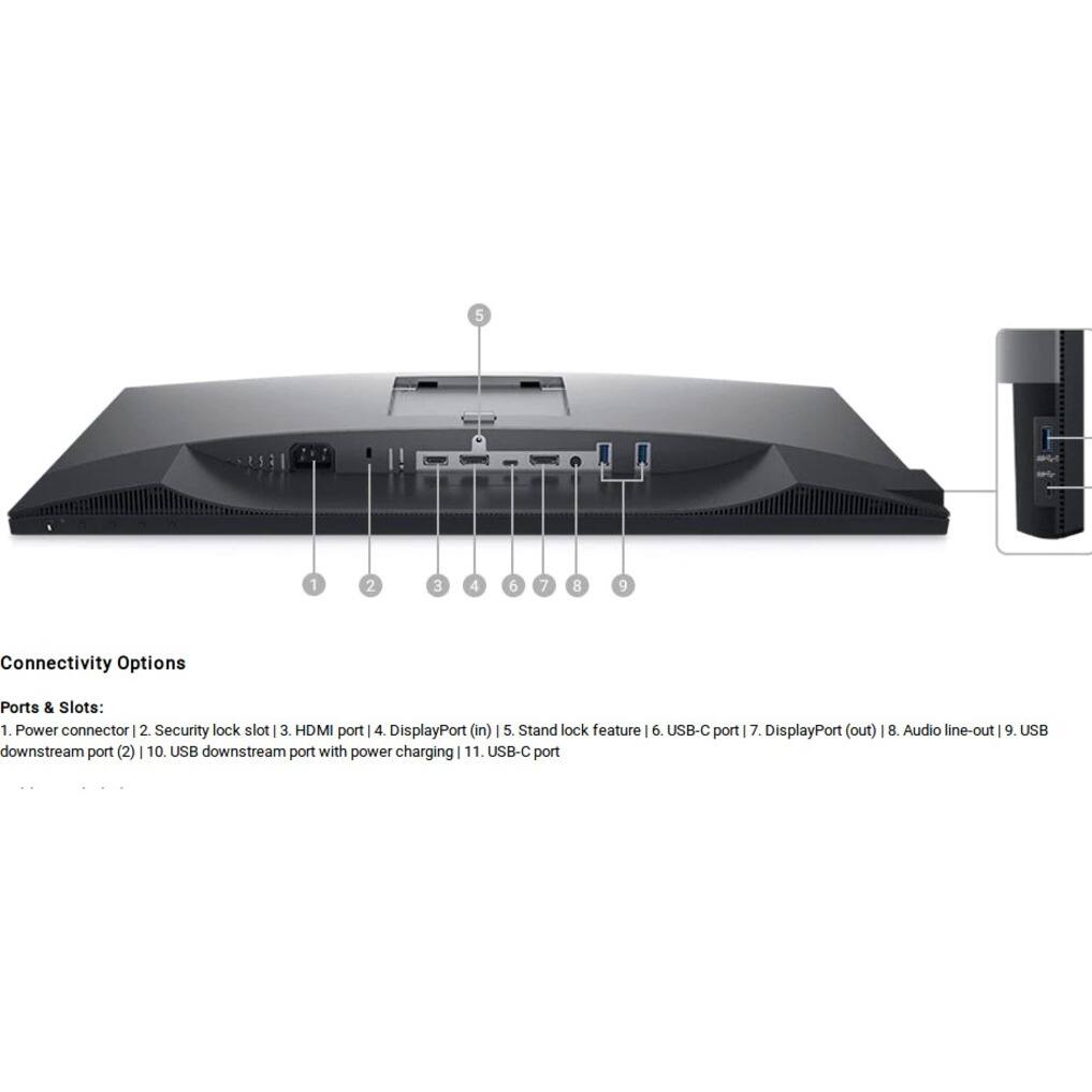 Alt View 19. Dell - UltraSharp 25" LCD Monitor (DisplayPort, USB, HDMI) - Black.