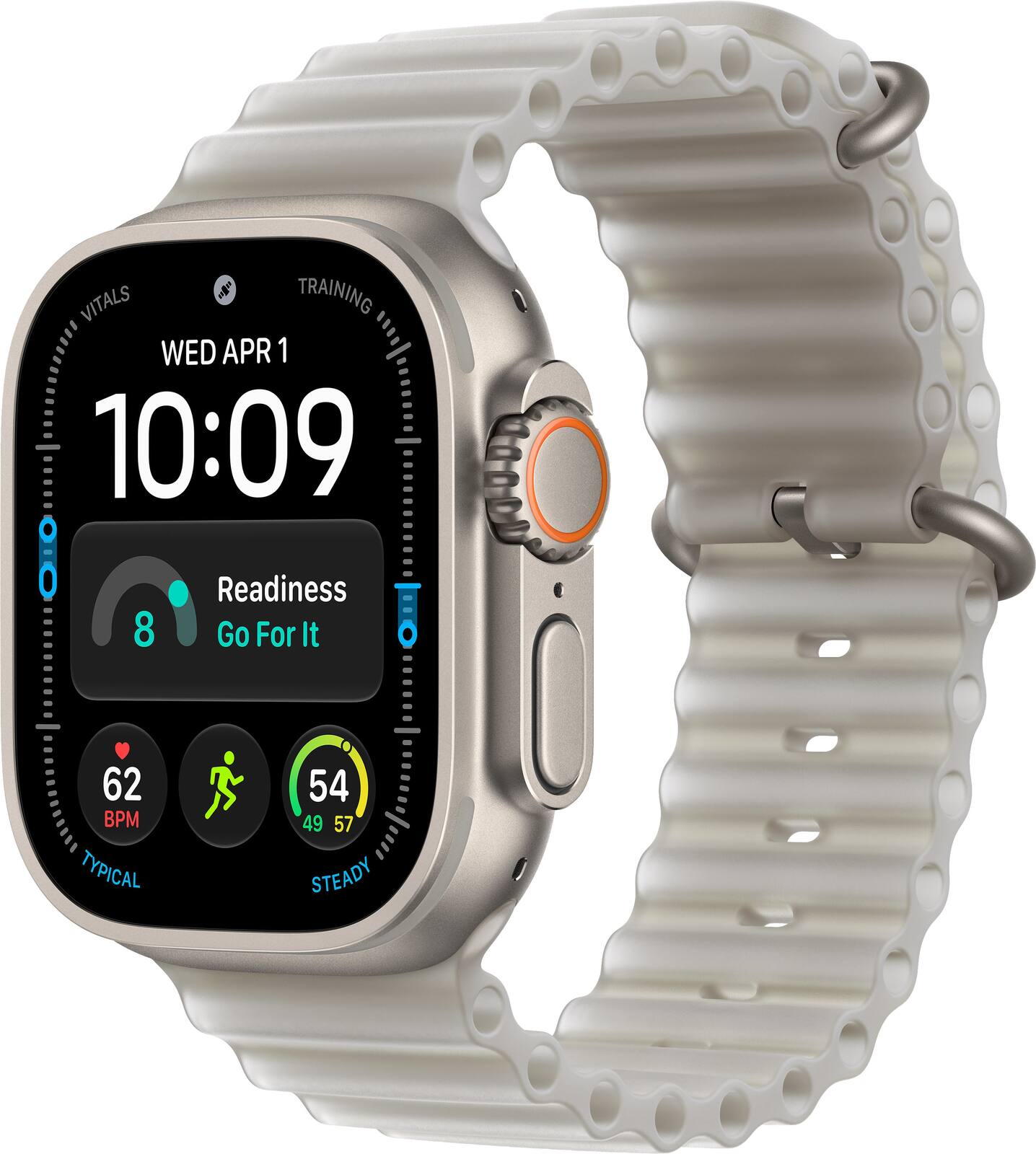 Apple Watch Ultra 4 (GPS + Cellular) 49mm Titanium Case with Translucent Gray Ocean Band - Natural - (2026)