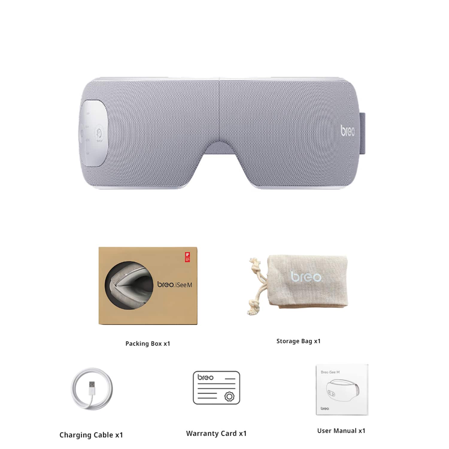 BREO Eye Massager with Heat & Music, Smart Sleep Eye Mask with 7