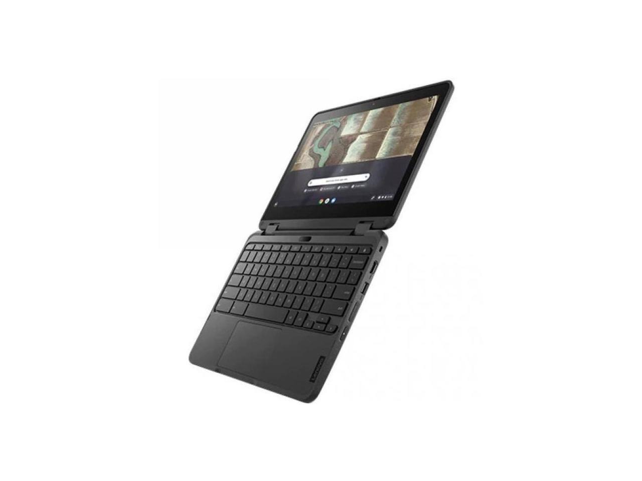 Alt View 5. Lenovo - Lenovo 500e Chromebook Gen 3 11.6" Touch Screen Intel Celeron N4500 4GB Memory 32 GB SSD Chrome OS 82JB0015US - Gray.