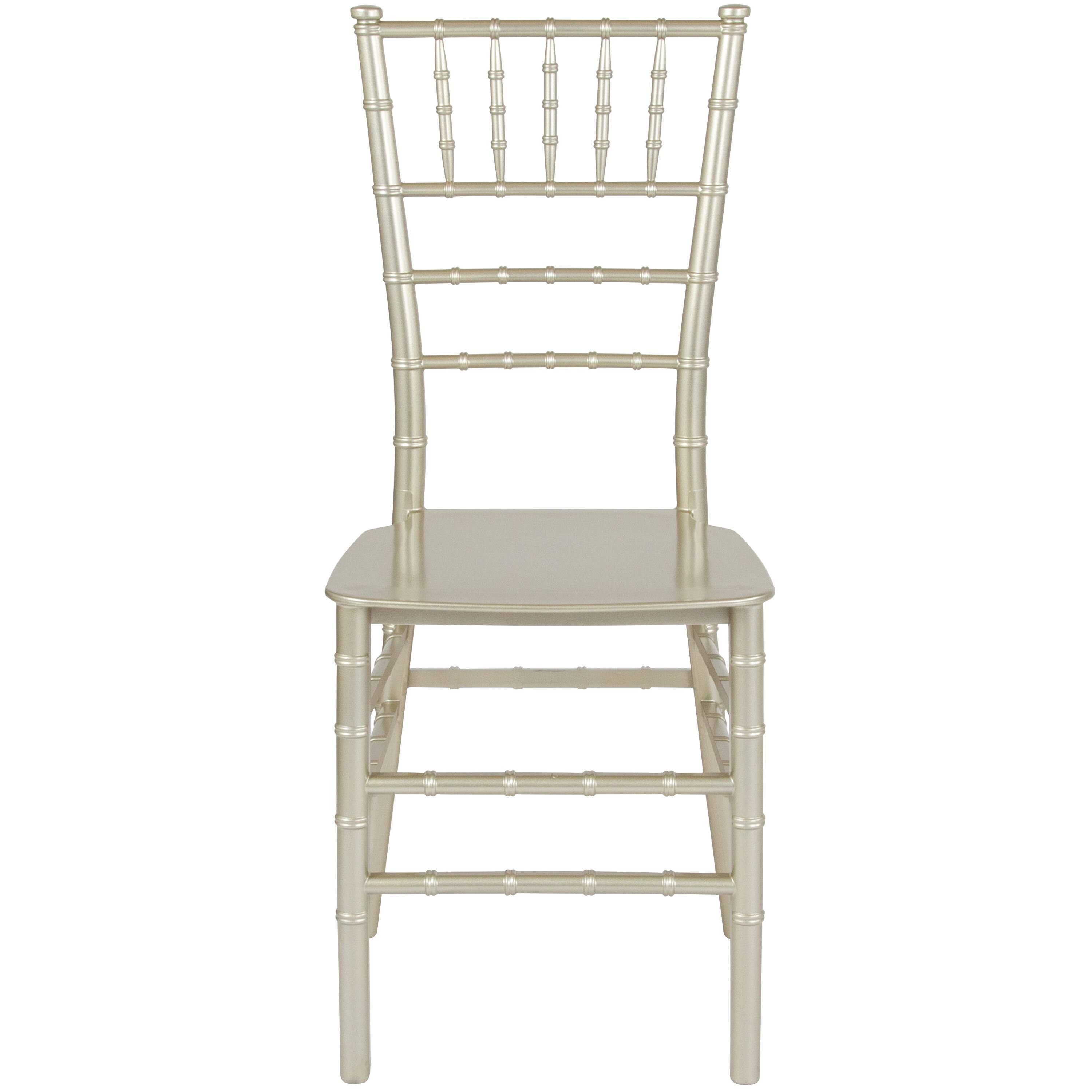 Alt View 7. Emma + Oliver - Resin Stacking Dining Chiavari Chair - Champagne.