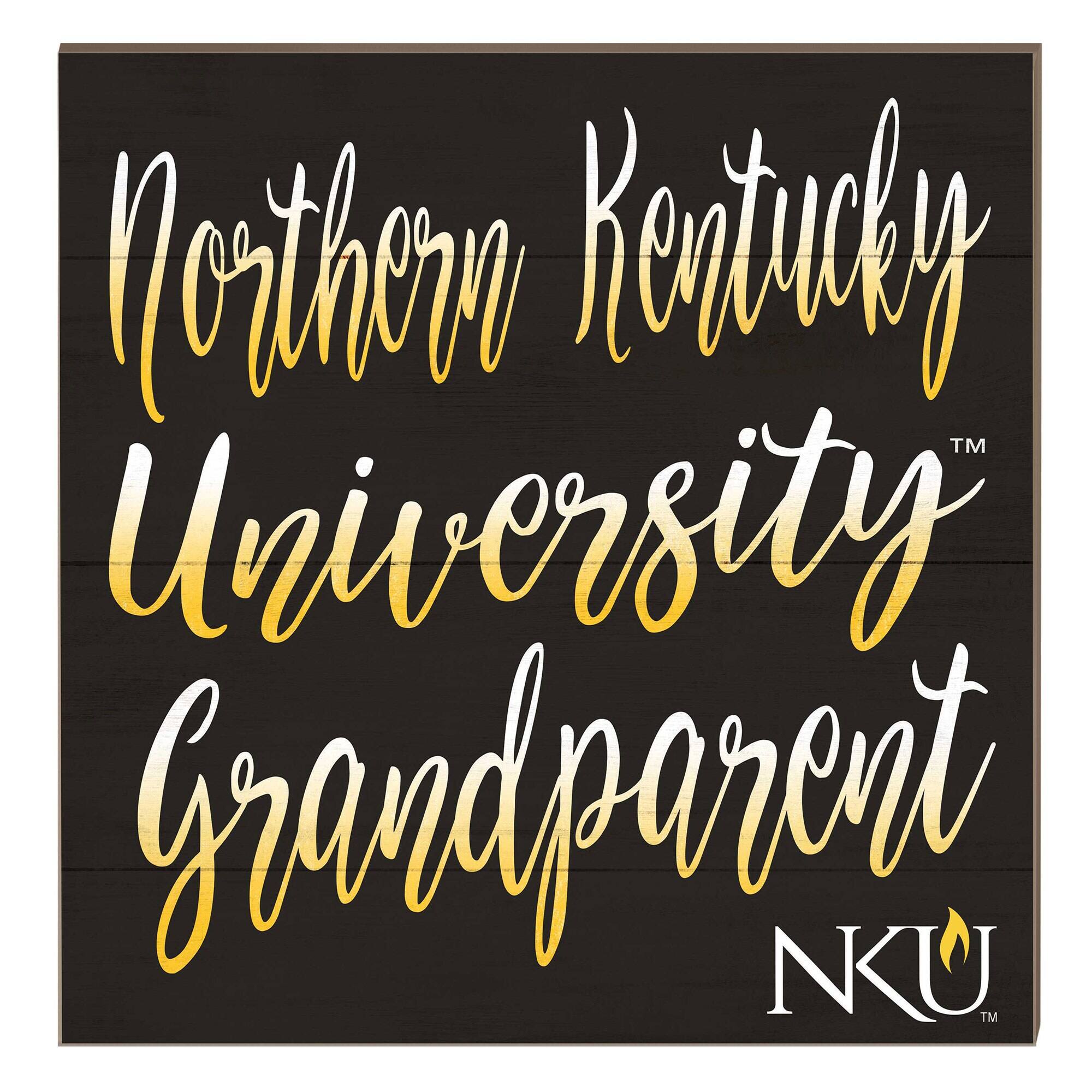 Jardine - Northern Kentucky University Norse 10" x 10" Grandparent Plaque - Black