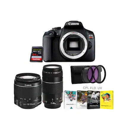 Canon EOS RaL | Extreme PRO 200m 2 i 64 Sanisk OC - - LENS EF . - I ORUE Canon 18 55 24 35 I UV IAE EFS 18-55mm mm - O 75 100 - a D 75-300 de | ce VideoStudio 2000 CPL FLD UV - - I Painter AfterShot Pro PaintShop Pro CLOS sT