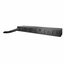 APC - NetShelter Basic Rack PDU, 1U, 30A, 208V, 4 C19 outlets - Basic - NEMA L6-30P - 4 x IEC 60320 C19 - 200 V, 208 V - Black