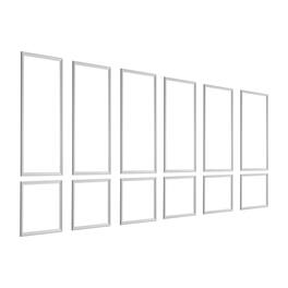 VEVOR - Wall Molding 6 Pack, Wainscoting Panels Kit, Lightweight Paintable Polystyrene, Easy to Install, Waterproof Accent Wall - White