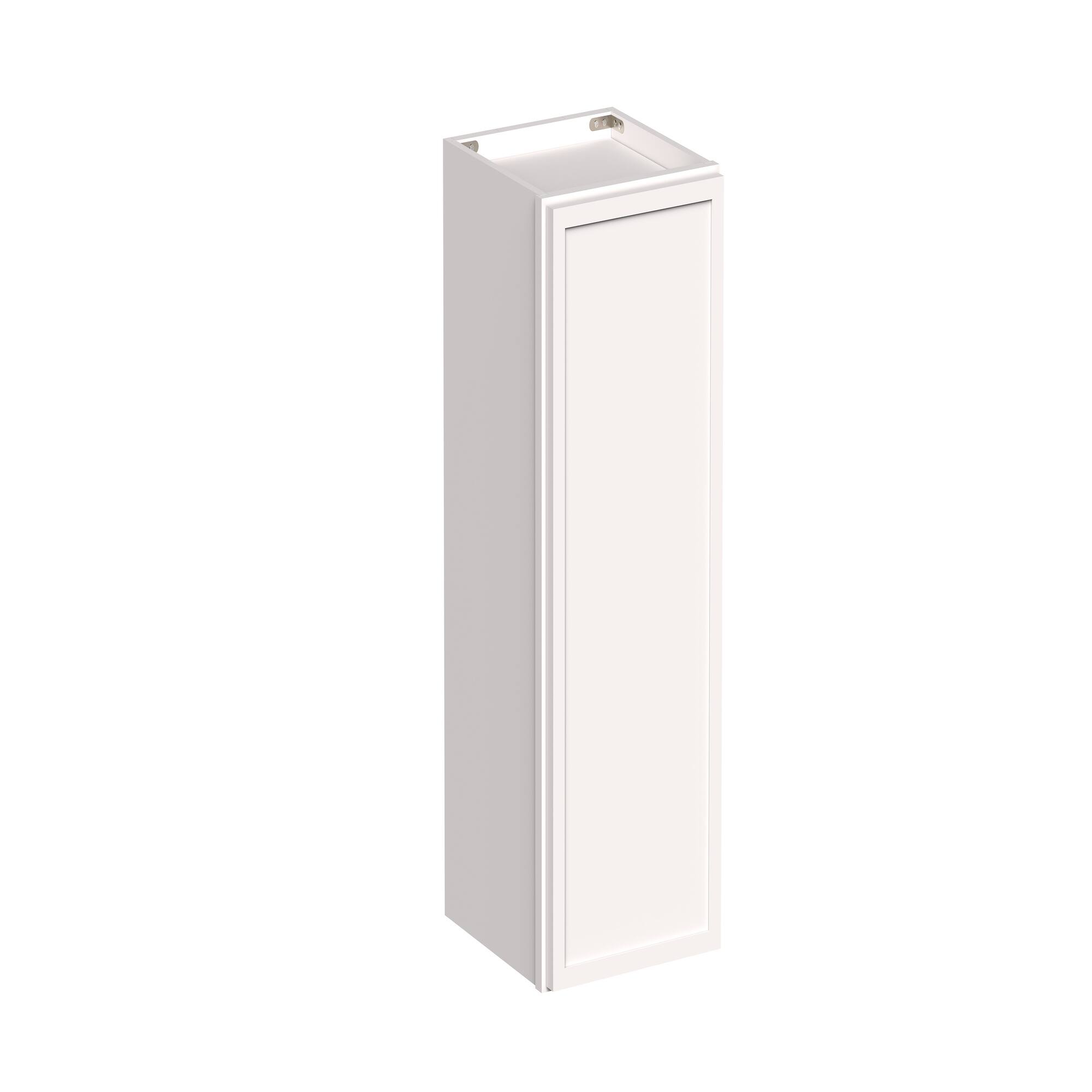 Angle. Boyel Living - 12-in W x 30-in H x 12-in D Slim Shaker RTA Kitchen Wall Cabinet with Soft-Close - Snow White.