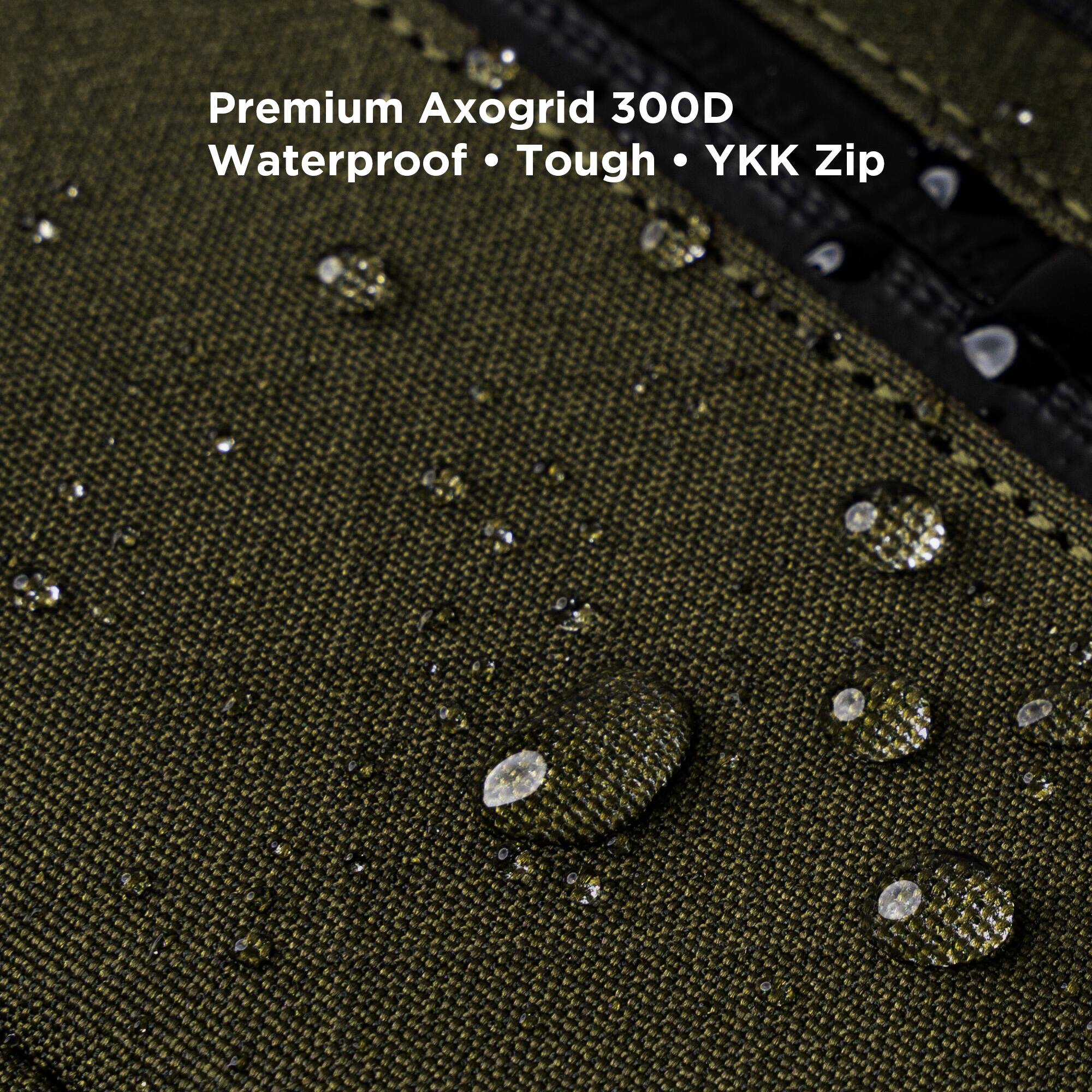 Premium Axogrid 300D Waterproof • Tough • YKK Zip