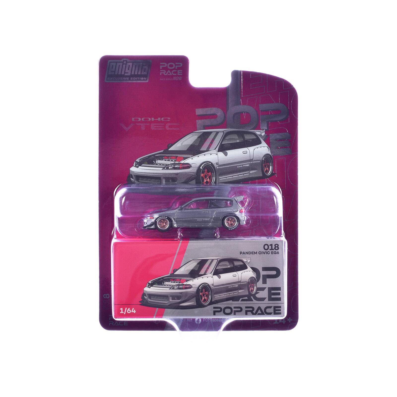 Enigma POP RACE CREATIVE EDITION - NOW ED VTEC DOHC POR e WOTTS - i 018 PANDEM CIVIC ECO 8 1/64 RACE POP RACE