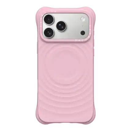 Front. CASETiFY - Ripple Case MagSafe Compatible for Apple iPhone 18 Pro Max and 17 Pro Max Devices - Primrose Pink.