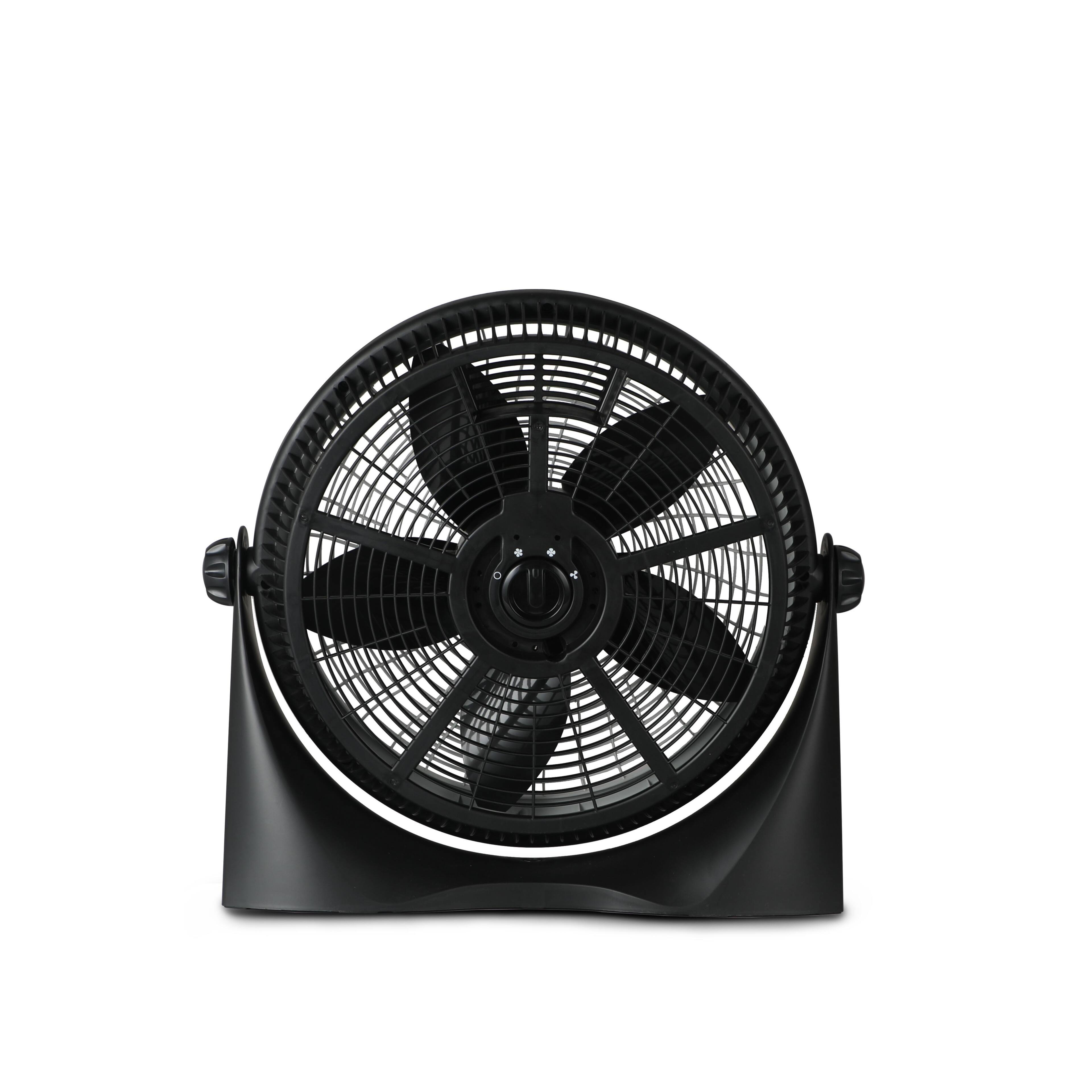 Alt View 1. Black+Decker - BLACK+DECKER Floor Fan with 3 Fan Settings, Gray - Black.