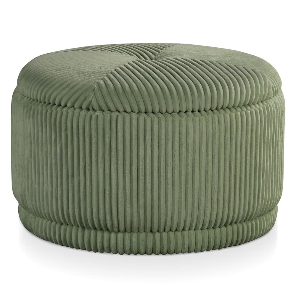 Furniture of America - Curran Storage Ottoman - Green