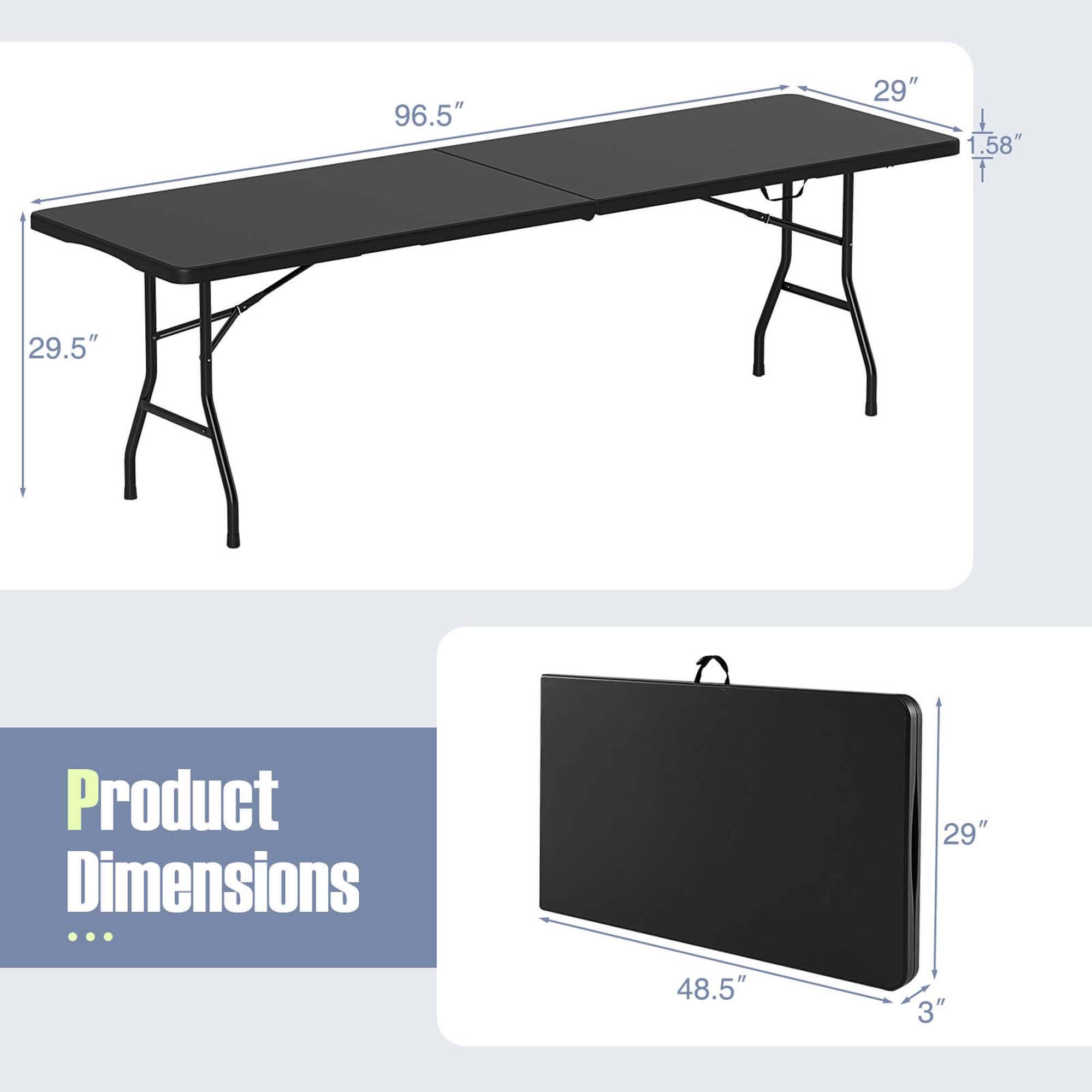 96.5" x 29.5" x 1.58"  
Product Dimensions: 29" x 48.5" x 3"