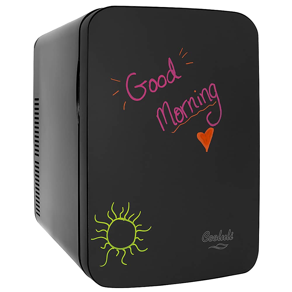 Front. Cooluli - Vibe 0.5 Cu. Ft. Mini Fridge - Black.