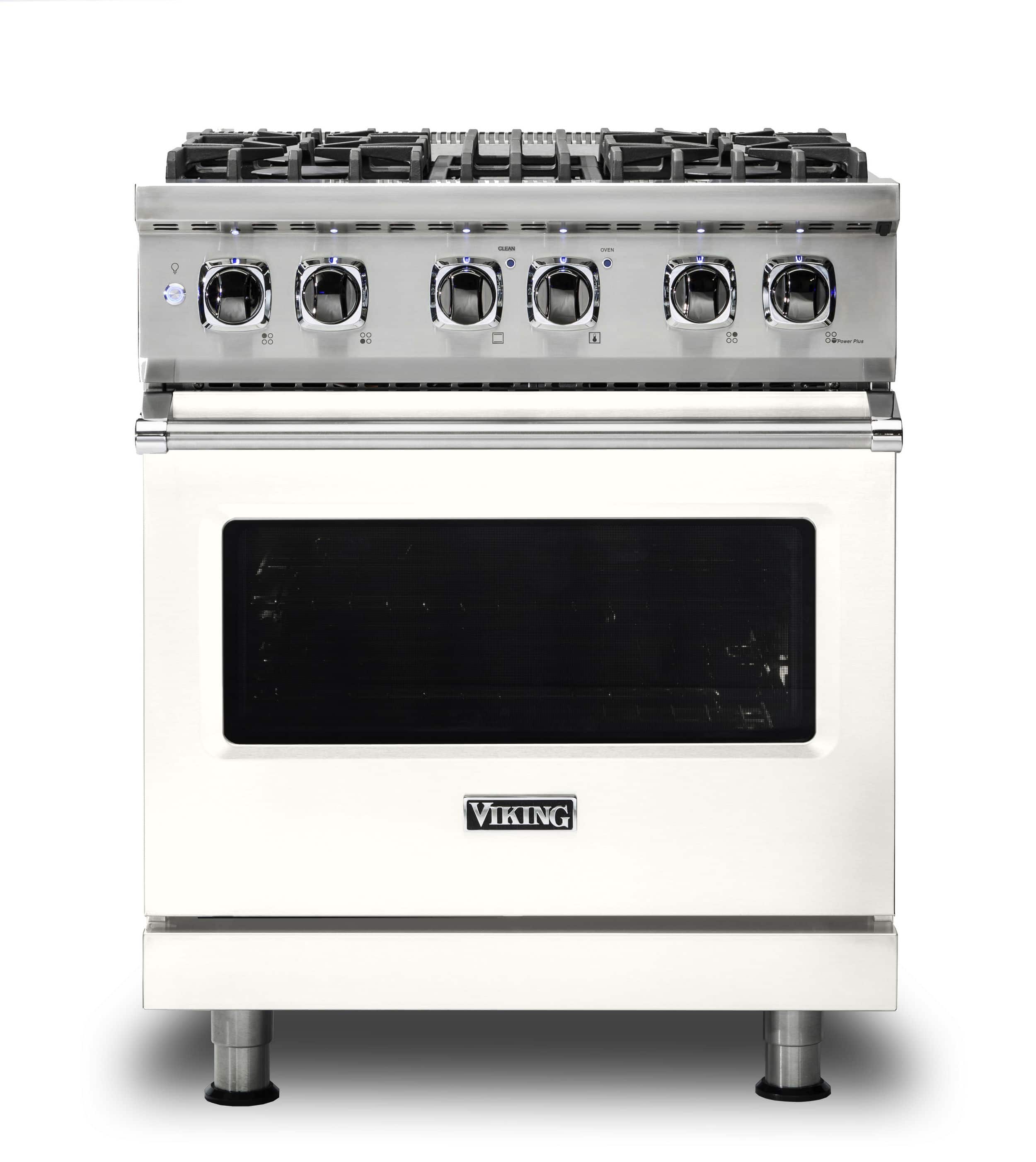 Viking - 30-Inch Dual Fuel Freestanding Range - Pure White