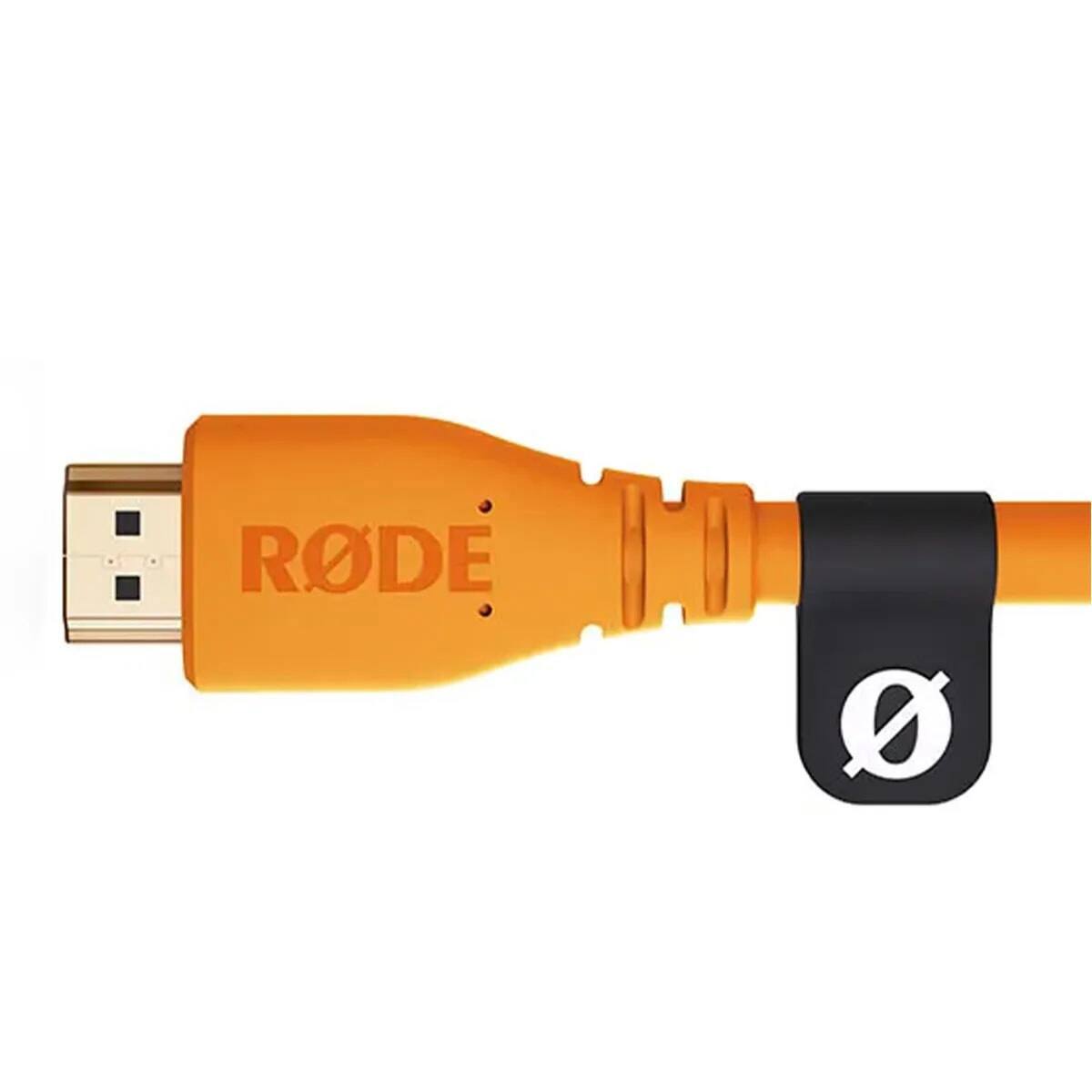 Alt View 2. RODE - Rode Premium High Speed HDMI Cable with Ethernet - Orange, 10'.