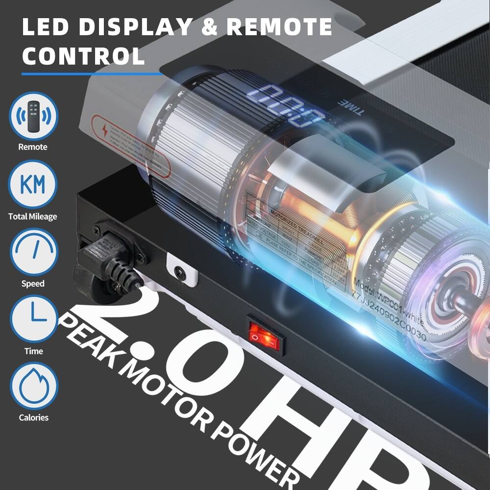 LED DISPLAY & REMOTE CONTROL

- Remote
- KM (Total Mileage)
- Speed
- Time
- Calories

Model: NPCO 7JJ240902C0030

20 HP MOTOR POWER