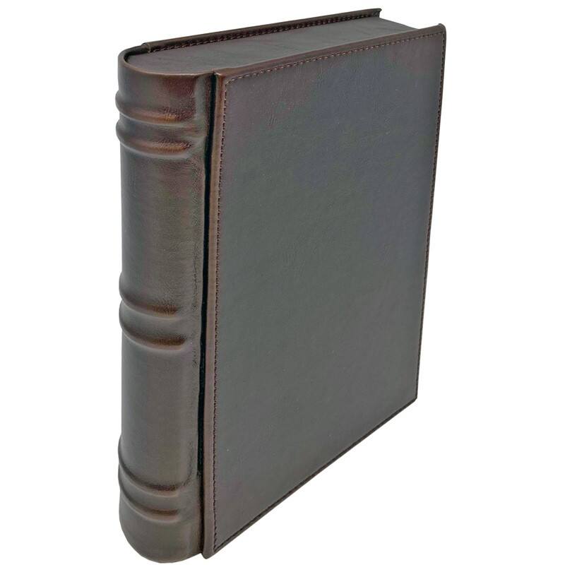 Alt View 4. Prestige - Novelist Book Style Cigar Humidor - Brown Leather.