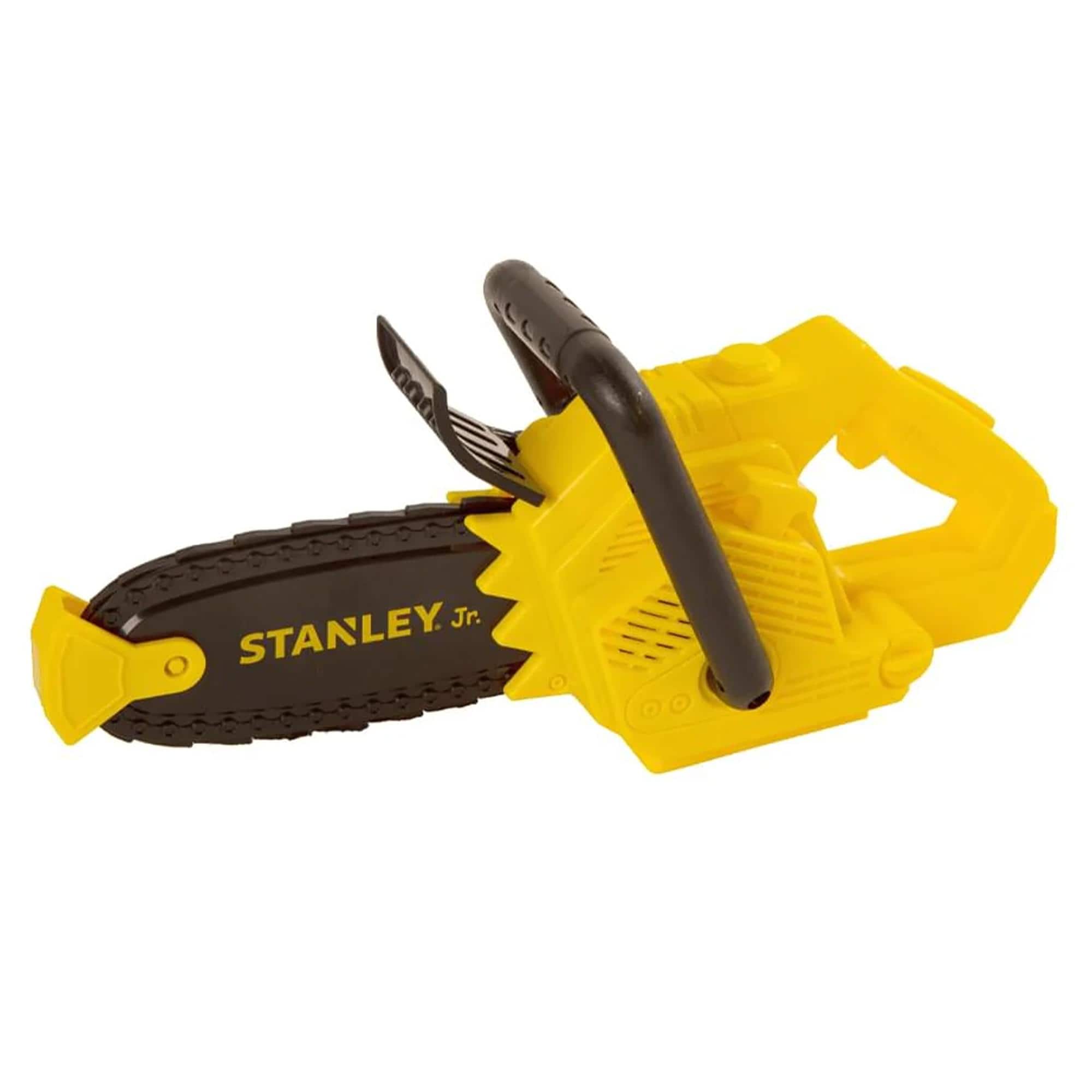 Red Tool Box - Stanley Jr. Battery Operated Toy Small Blade Chainsaw - Yellow