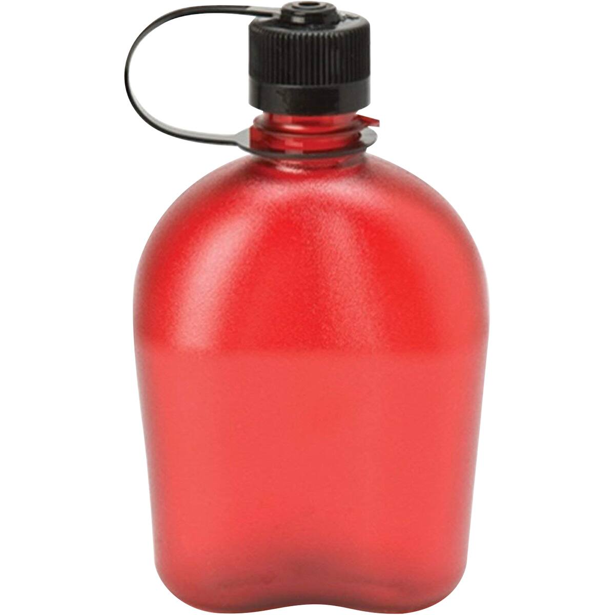 Front. Nalgene - Nalgene Sustain 32 oz. Tritan Oasis Water Canteen - Red - Red.