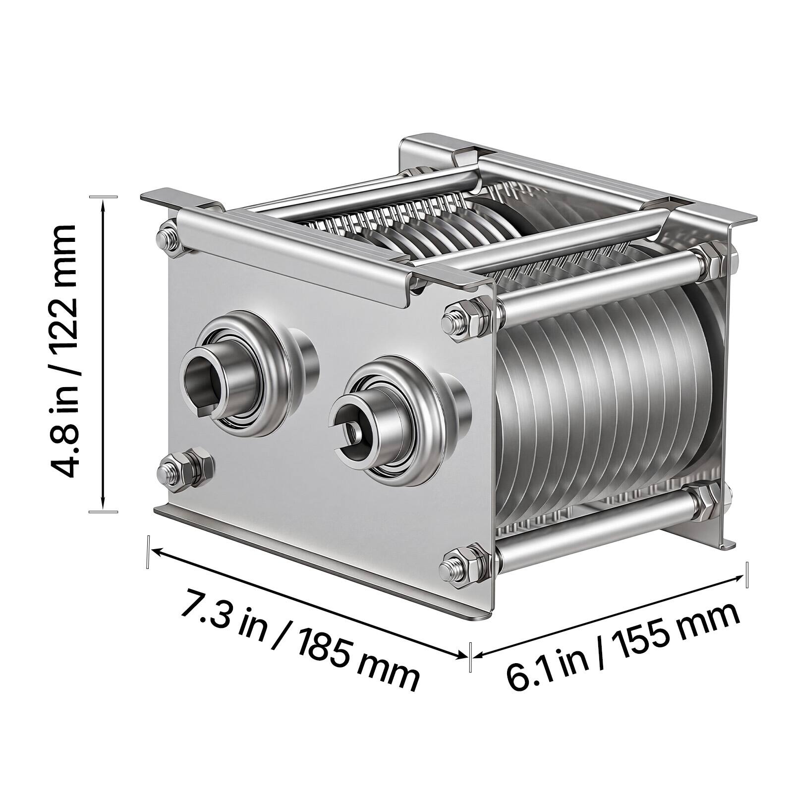 mm 122 / 4.8 in / 122 in 4.8 7.3 in I 185 mm 155 mm in I 6.1

Corrected:

- 4.8 in / 122 mm
- 7.3 in / 185 mm
- 6.1 in / 155 mm