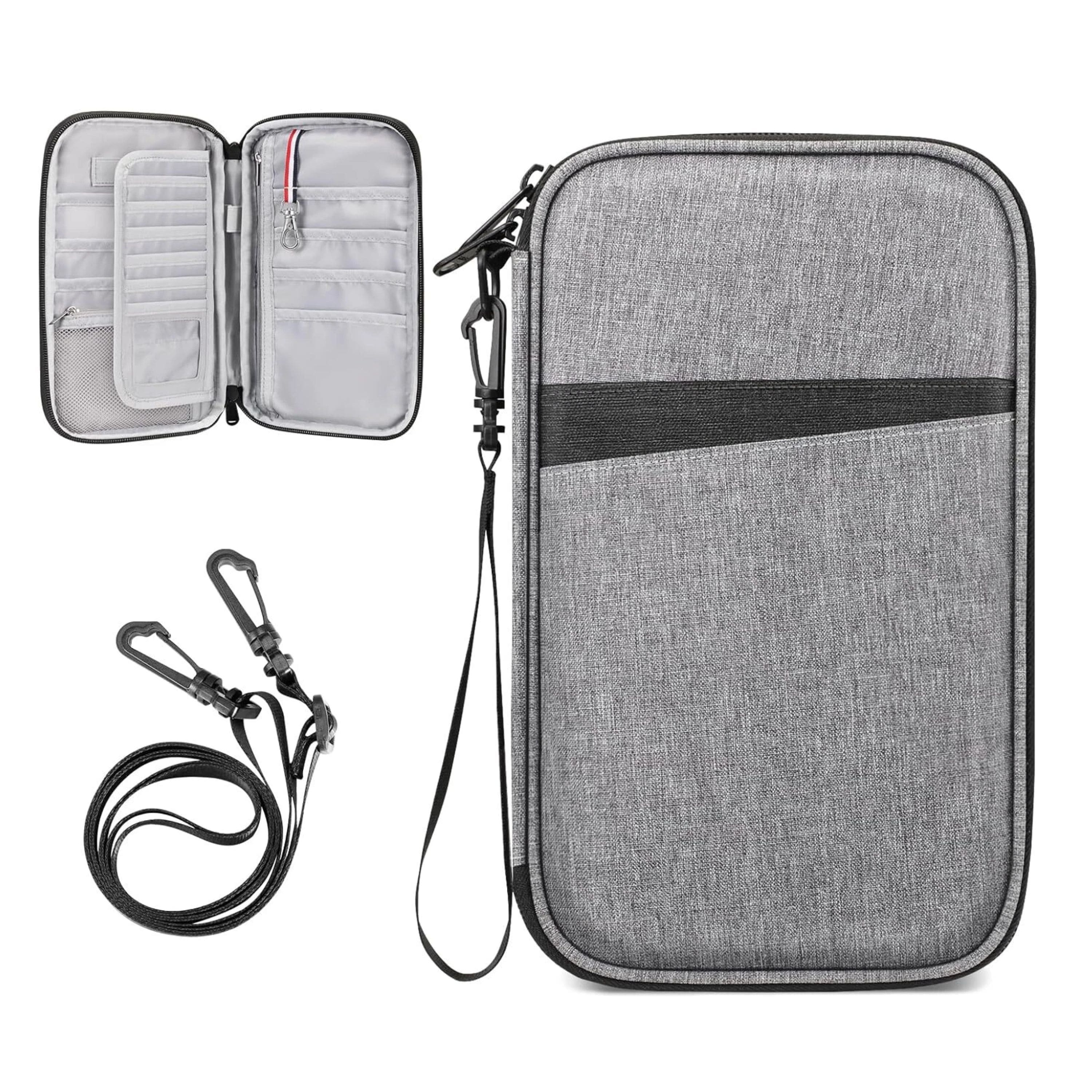 Kitcheniva - RFID Blocking Travel Document & Passport Holder Organizer Bag - Gray price history on PriceWatchPro