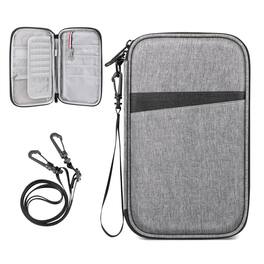 Kitcheniva - RFID Blocking Travel Document & Passport Holder Organizer Bag - Gray