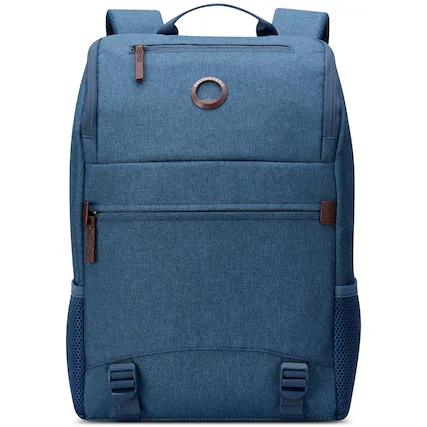 Front. Delsey - Delsey Maubert 2.0 Laptop Backpack - Blue.