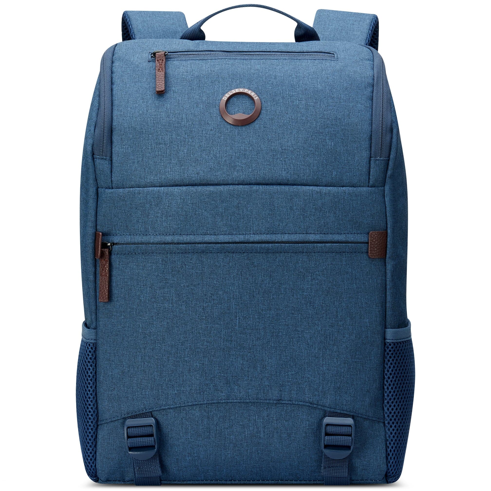 Front. Delsey - Delsey Maubert 2.0 Laptop Backpack - Blue.