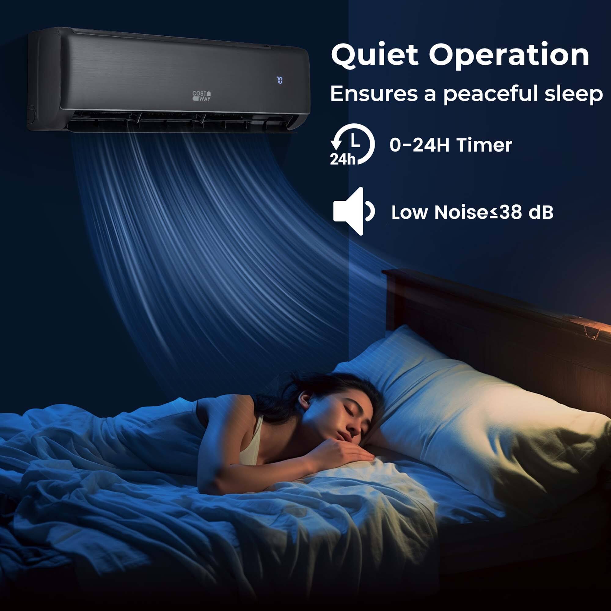 Quiet Operation Ensures a peaceful sleep L 24h 0-24H Timer Low Noise<38 dB