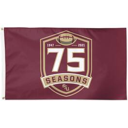 WinCraft - Florida State Seminoles 75 Seasons 3' x 5' Single-Sided Flag - Multicolor