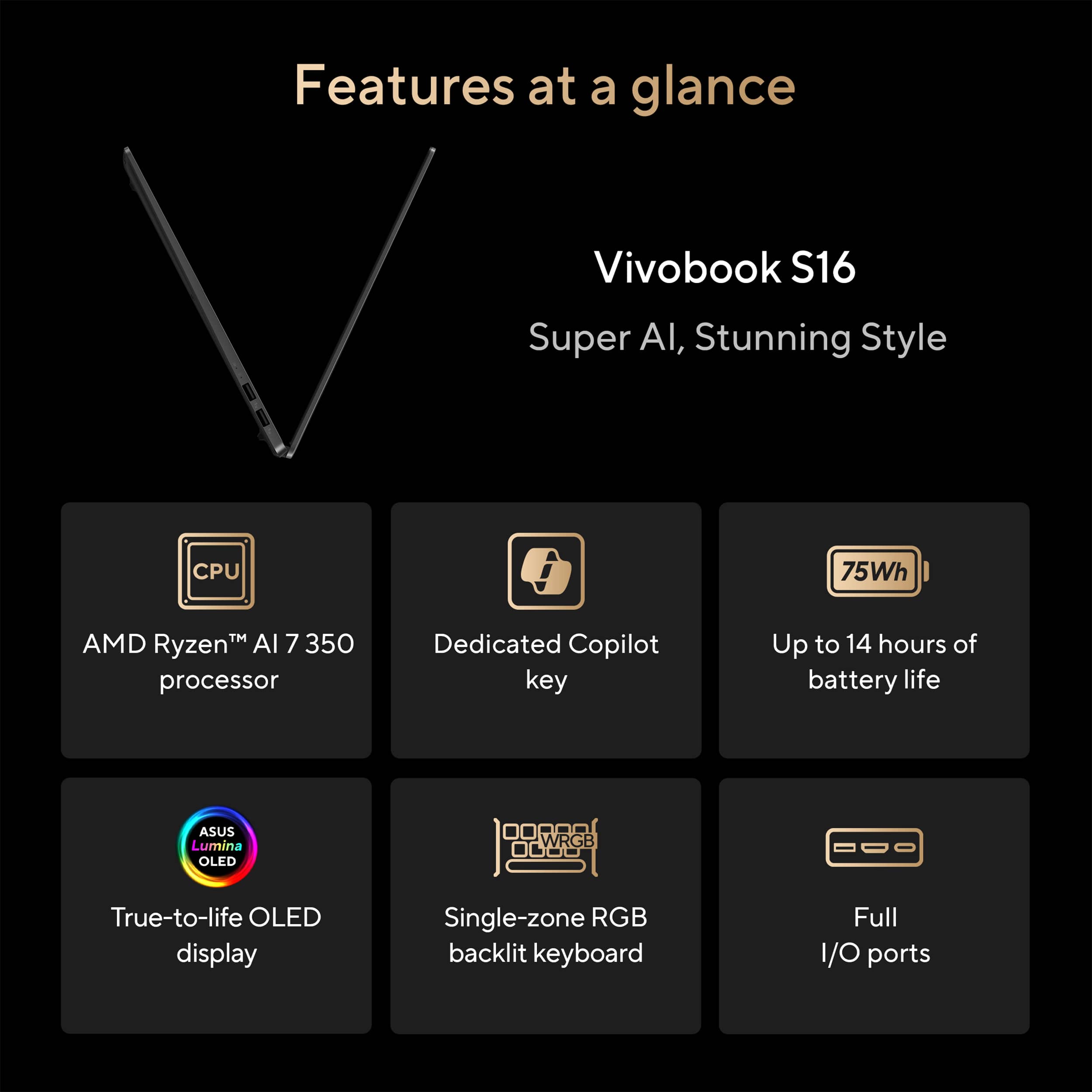 ASUS Vivobook S16 16
