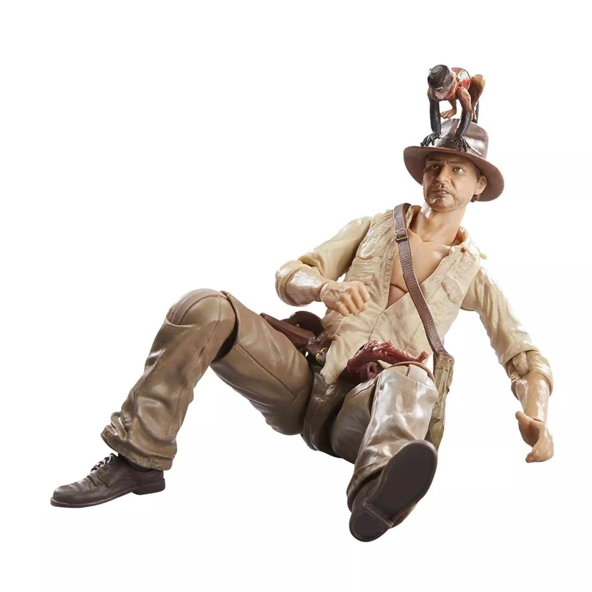Alt View 2. Hasbro - Indiana Jones Raiders of The Lost Ark Indy (Cairo) 6 Inch Action Figure - Brown.