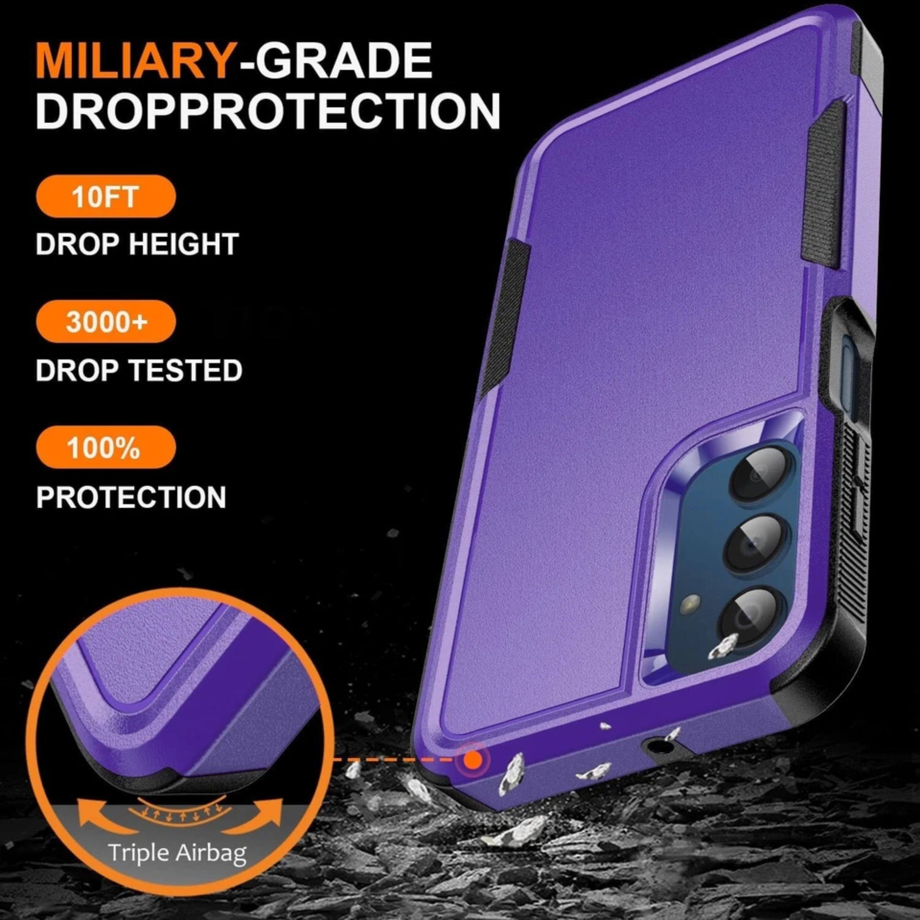 MILITARY-GRADE DROPPROTECTION  
10FT DROP HEIGHT  
3000+ DROP TESTED  
100% PROTECTION  
Triple Airbag