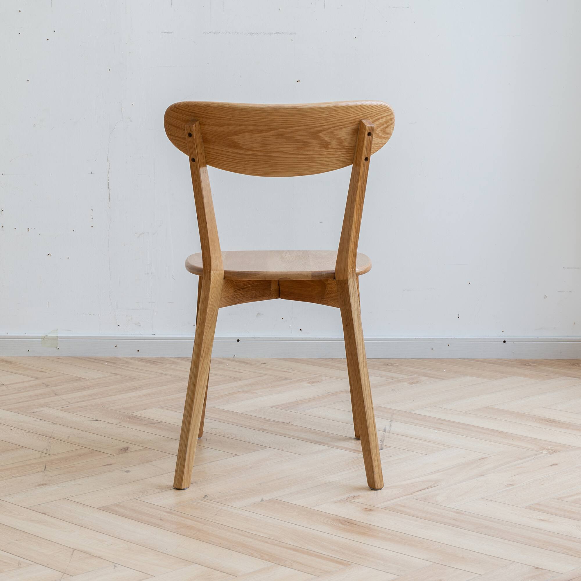 Alt View 2. Tiramisubest - Natural Oak Dining Chair Set of 4 - Solid Wood, FAS Grade, Simple Design - Oak.