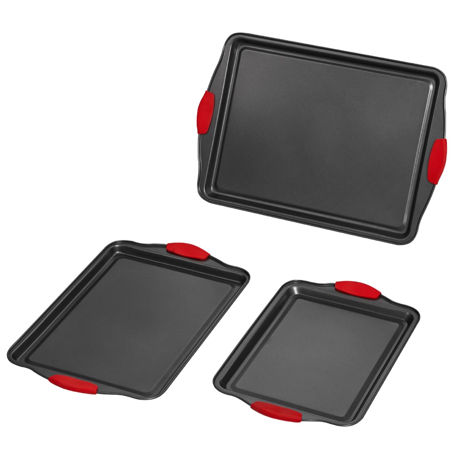VEVOR Baking Pans Set 3-Piece Nonstick Carbon Steel Cookware - Thumbnail 3