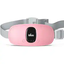 IDOO - Cordless Heating Pad for Period Cramps, 3 Heat Setting, Birthday Mothers Day Gifts Girlfriend Mom Wife Women - Pink